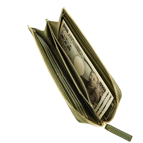  Portefeuille long zippé - Cuir italien, Tsuchiya Kaban